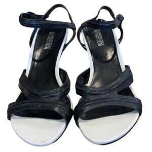 Kenneth Cole reaction Yes Code LE shoes kitten heel leather uppers size 7